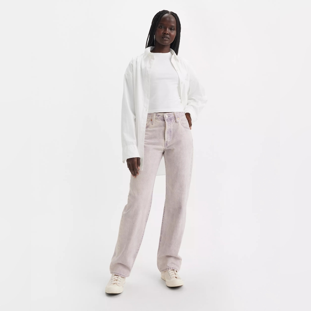 Levi's Premium Women's Purple 501 90s Mid Rise Straight Leg Jeans Size 27x30 NWT